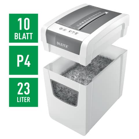 Distruggidocumenti Leitz IQ Home Slim P4 - 80010000